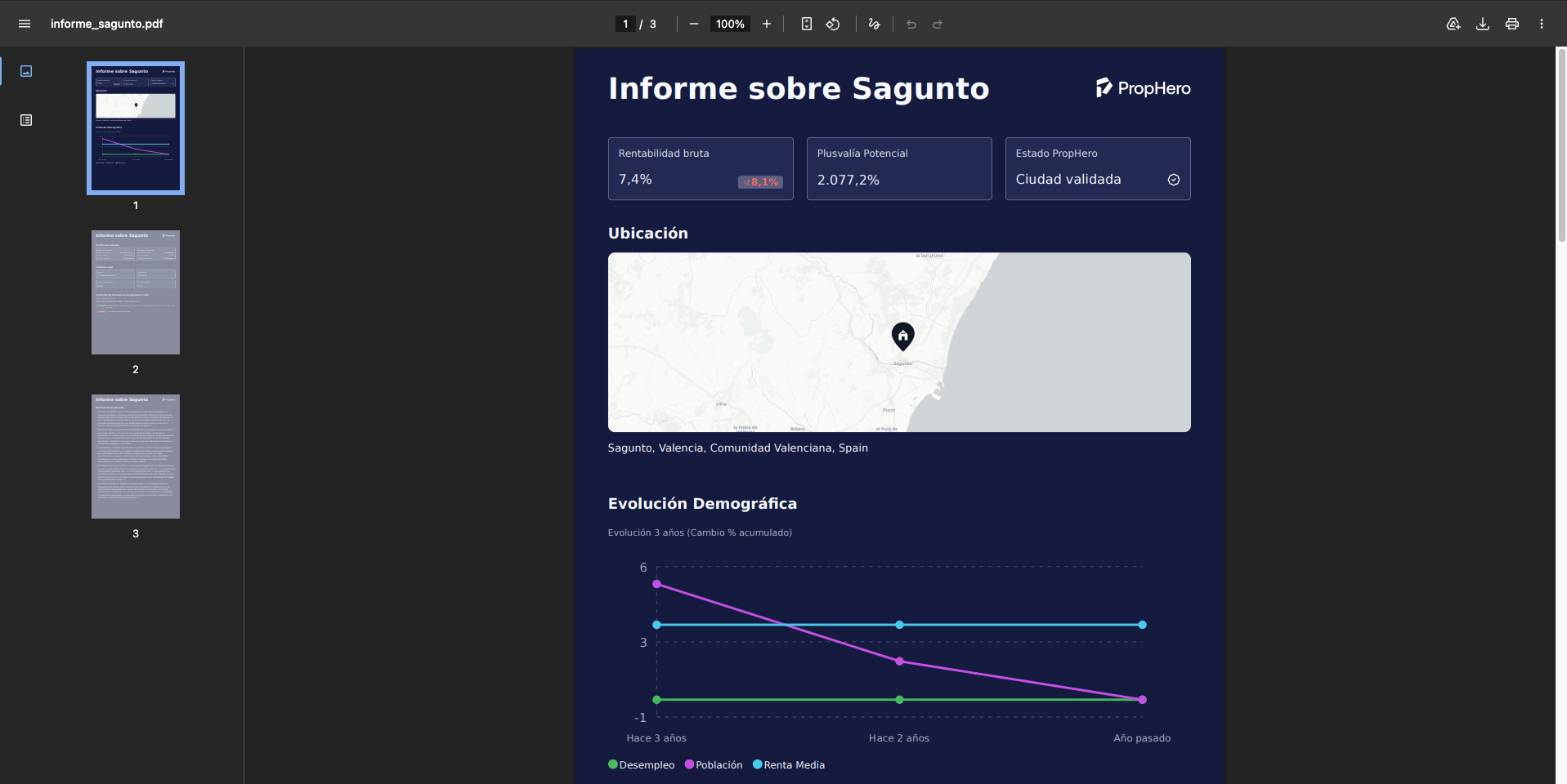 InvestMap now generates share-ready zone reports in one click.